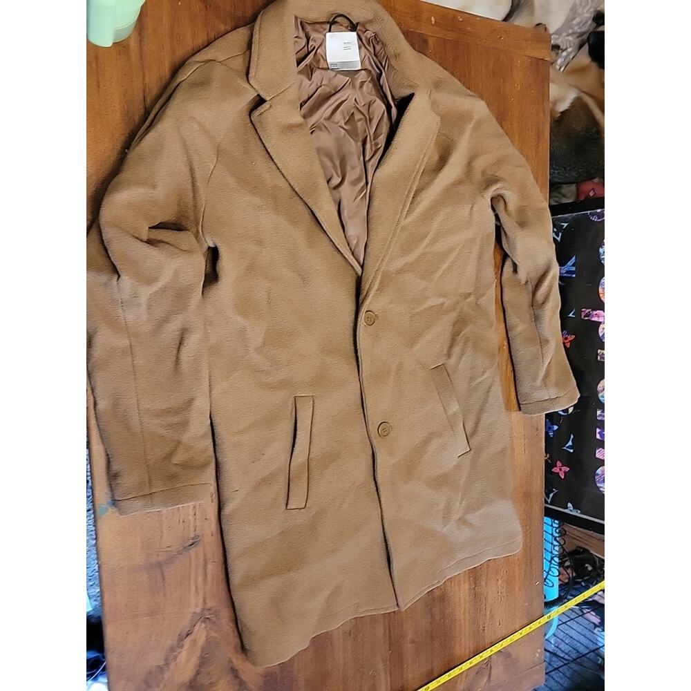 Bershka Menswear Collection Size M Tan Peacoat